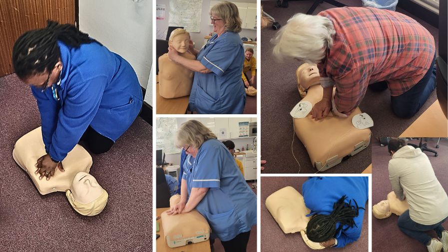 BLS training at Bluebird Care Central Bedfordshire