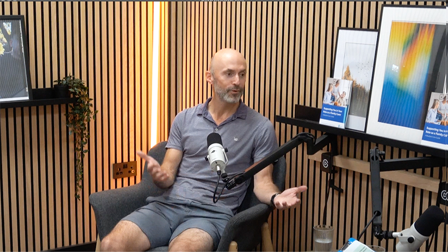 Olly Leicester on the Bluebird Family Carer Podcast On page 3