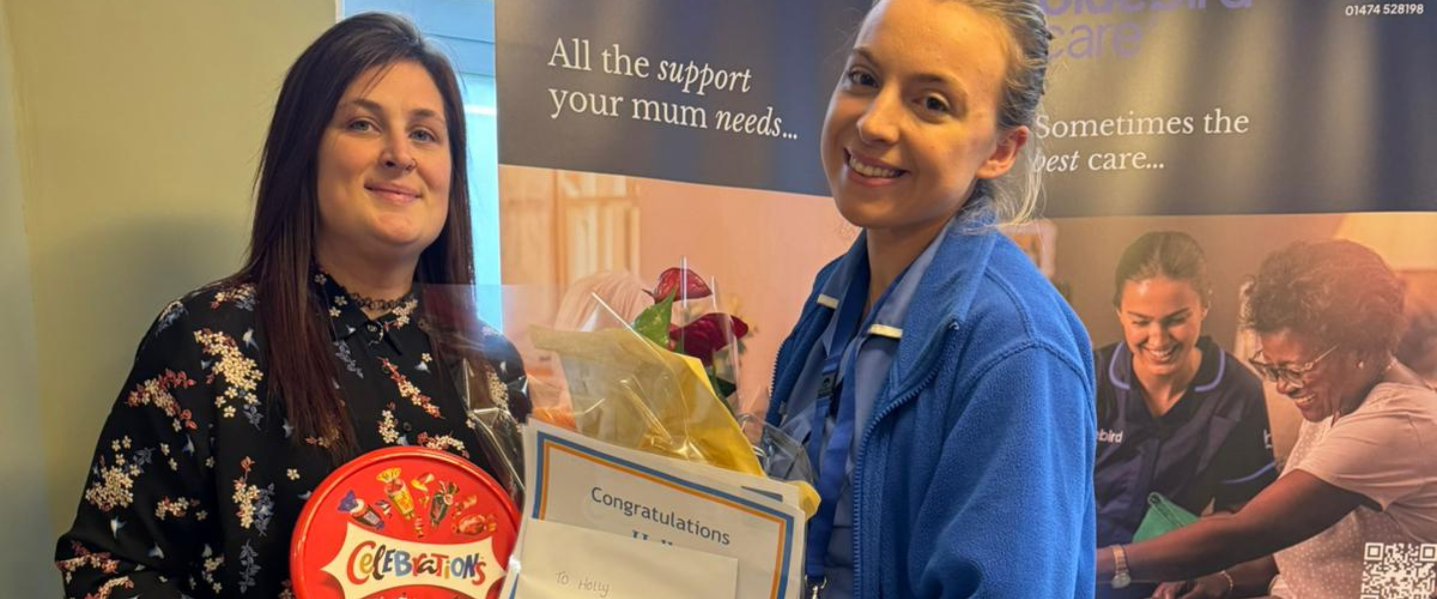 Holly from Bluebird Care Maidstone Passes Probation