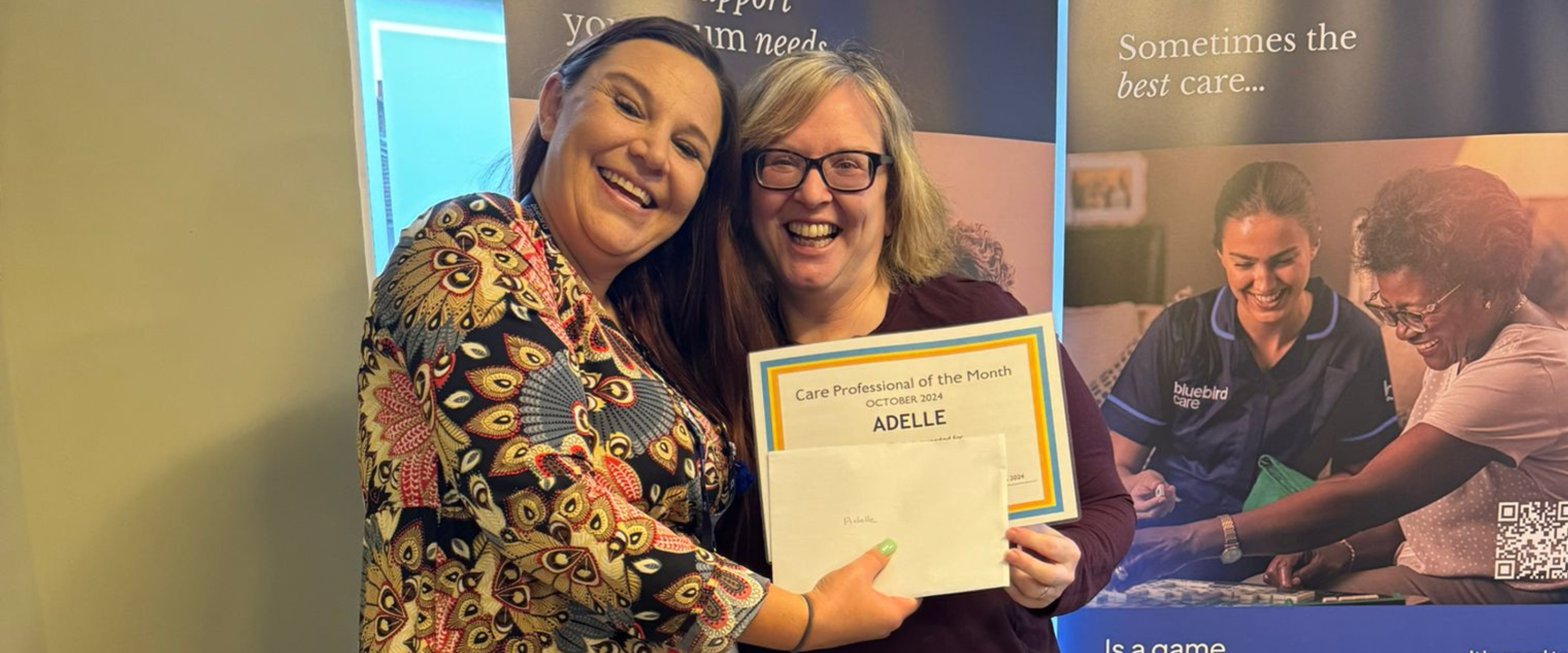 Celebrating Adele: Carer of the Month at Bluebird Care Gravesham & Dartford