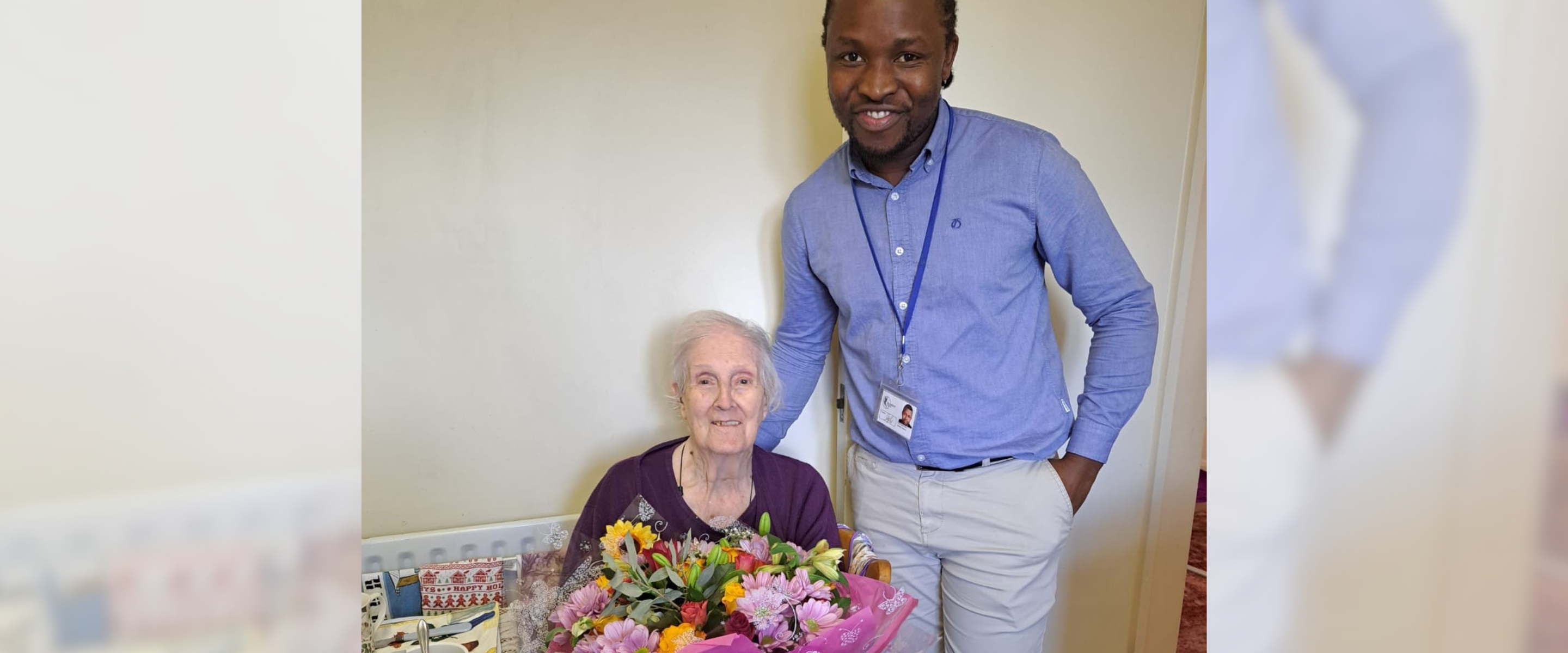 Celebrating Joan's 100 birthday