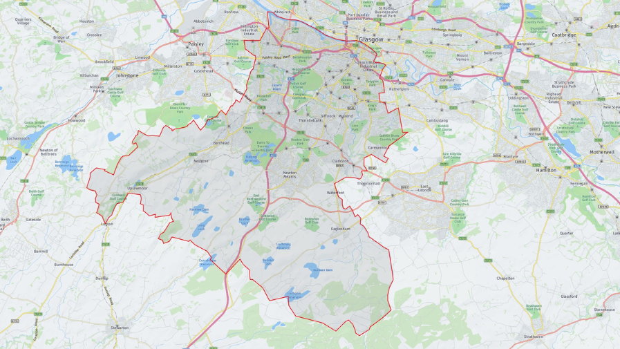 Glasgow Map Glasgow Map