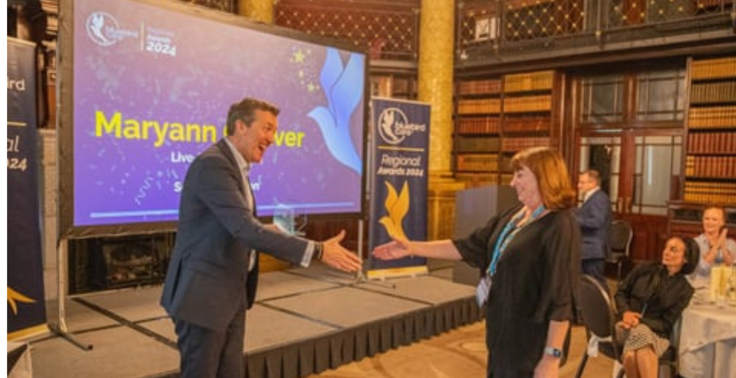 Maryann  Wins Bluebird Care Live in Care Award