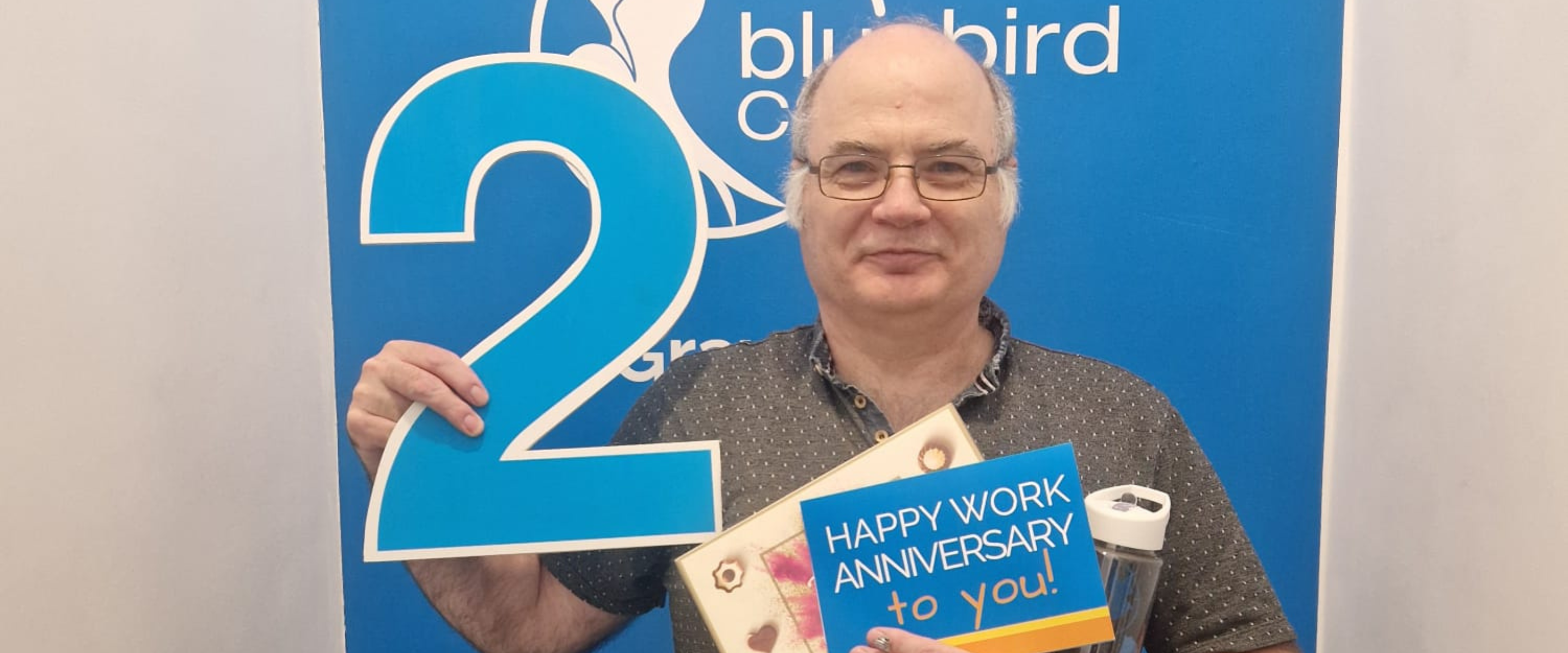 Celebrating Ian Miller's 2-Year Anniversary with the Live-In Care Team!