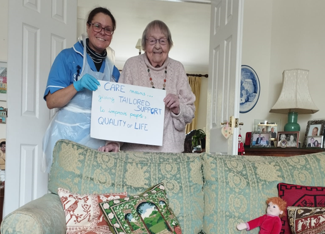 Celebrating Care Professional Week: Aurora Care Champion Shines with Customer Margaret