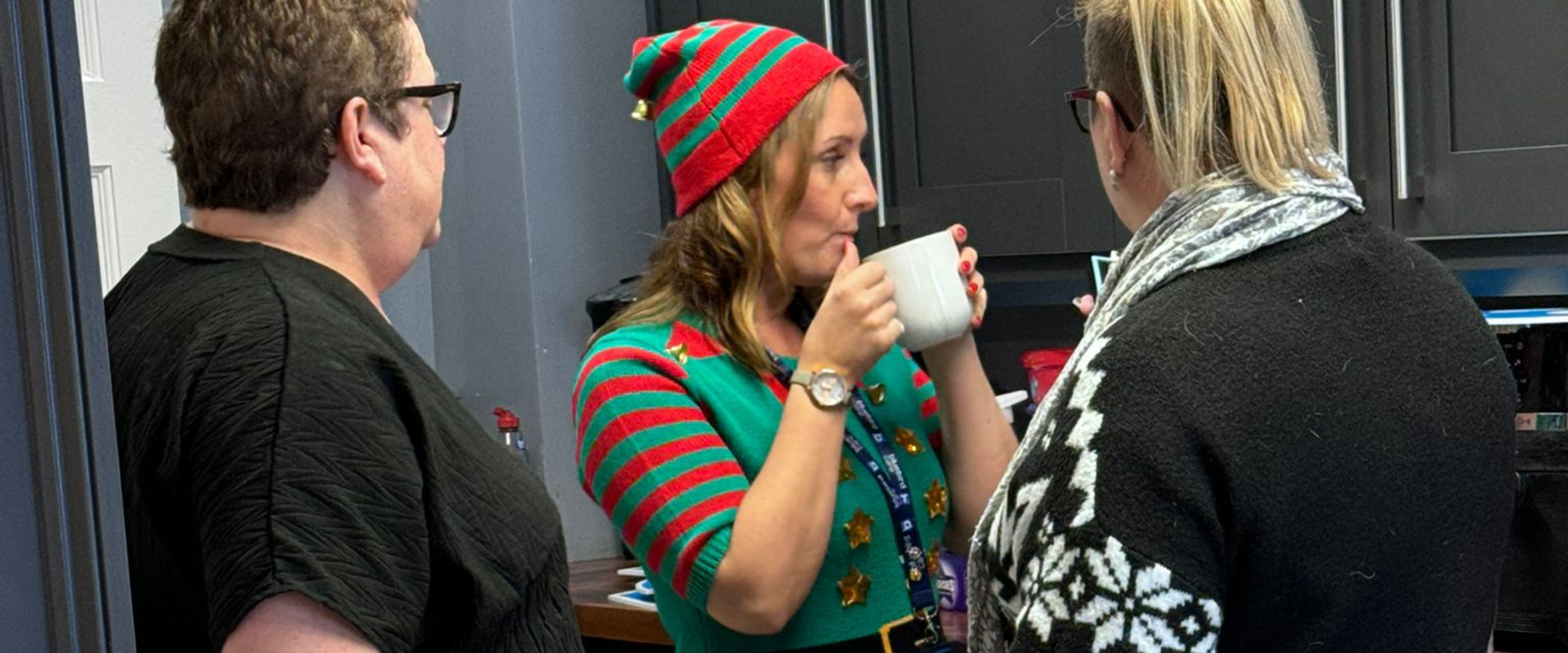 Liz: Our Little Elf at the Care Awards
