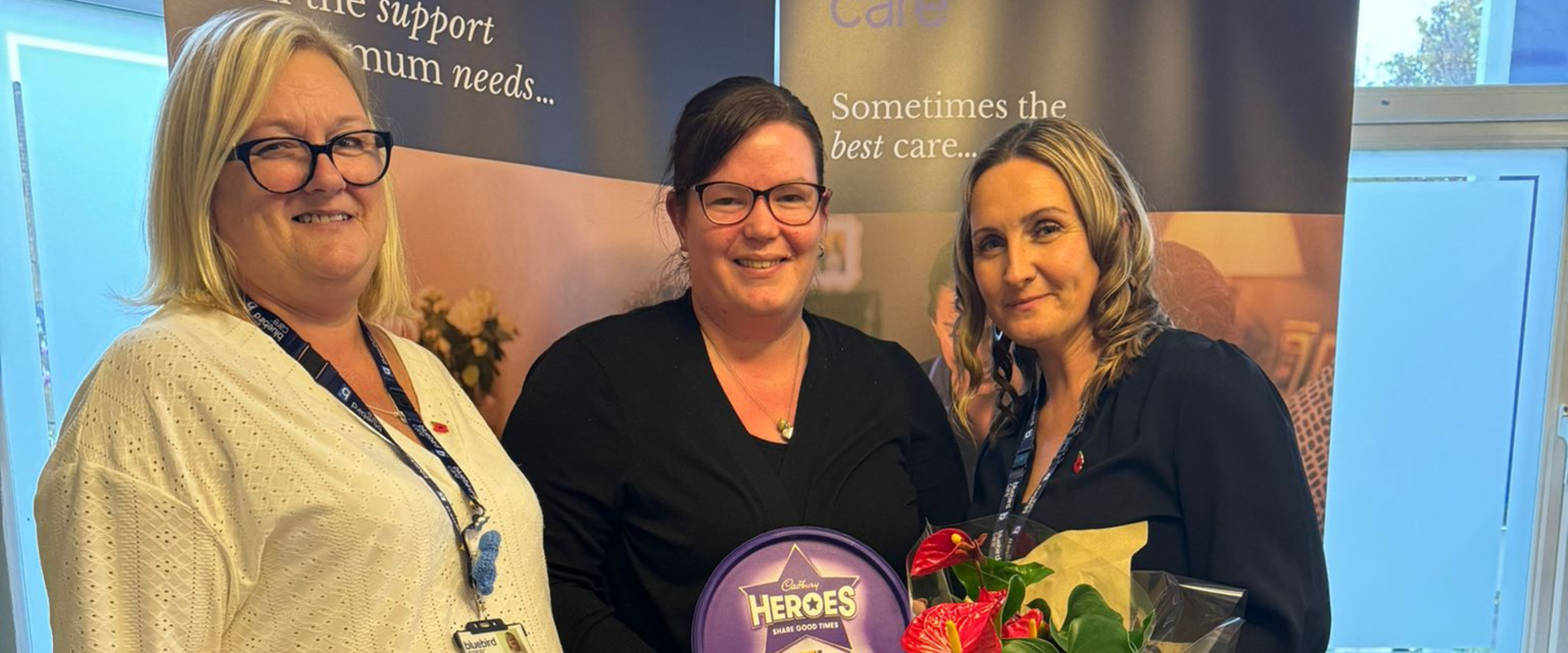 Celebrating Hayley's Promotion to Care Champion at Bluebird Care