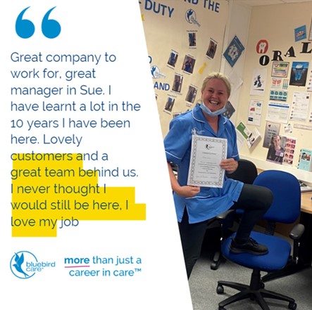 Julie Cardill 10 Years in Service 