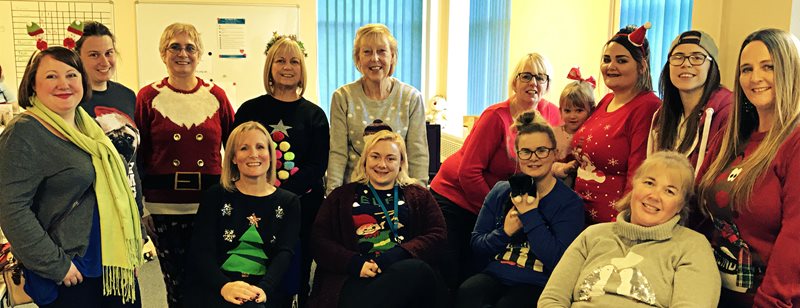 Plymouth staff take part in World Christmas Jumper Day