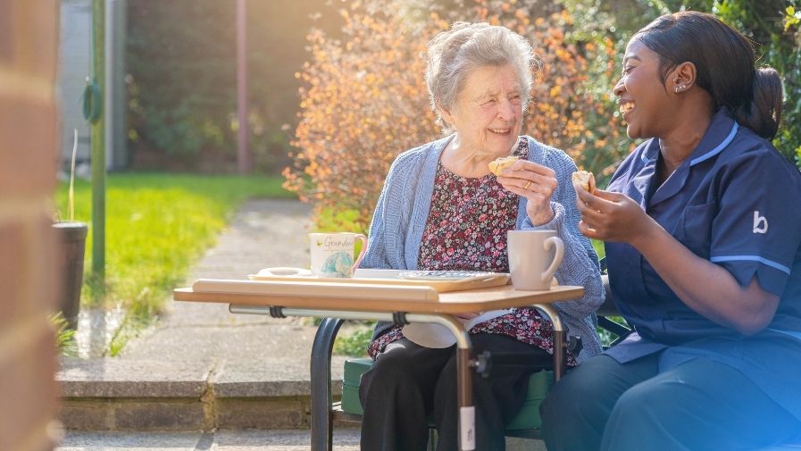 Bluebird Care team offering dementia services